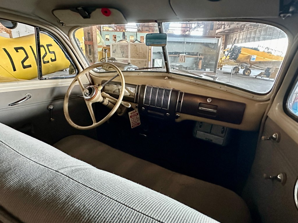 interior of the staff car