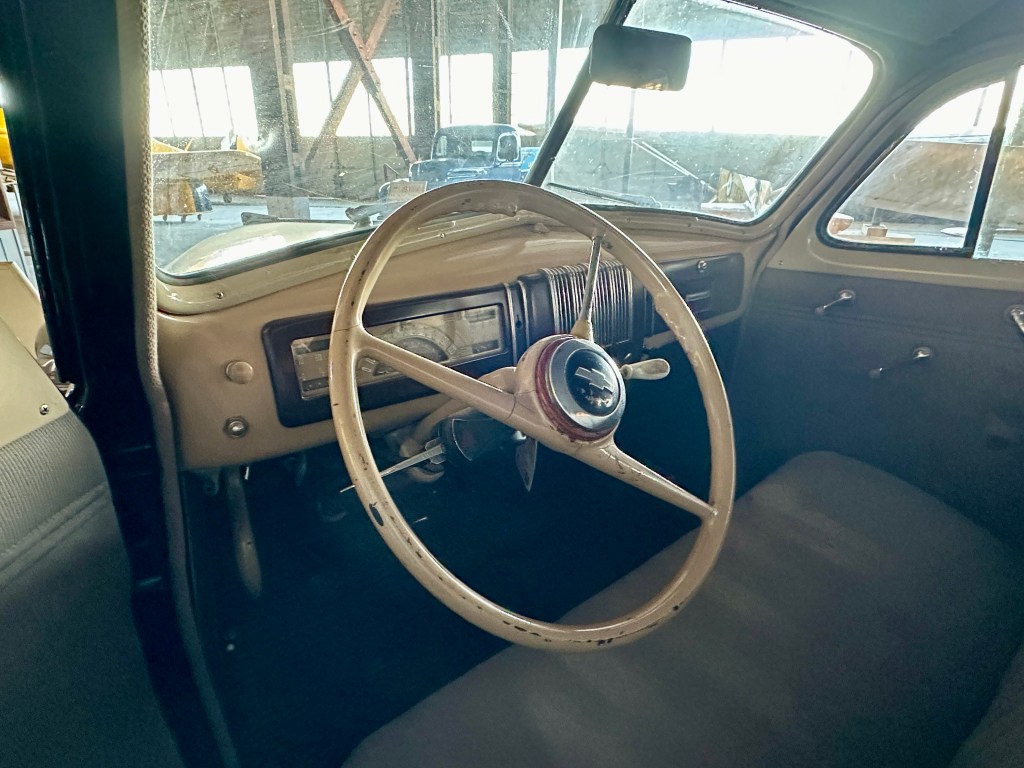 inside the staff car - dashboard