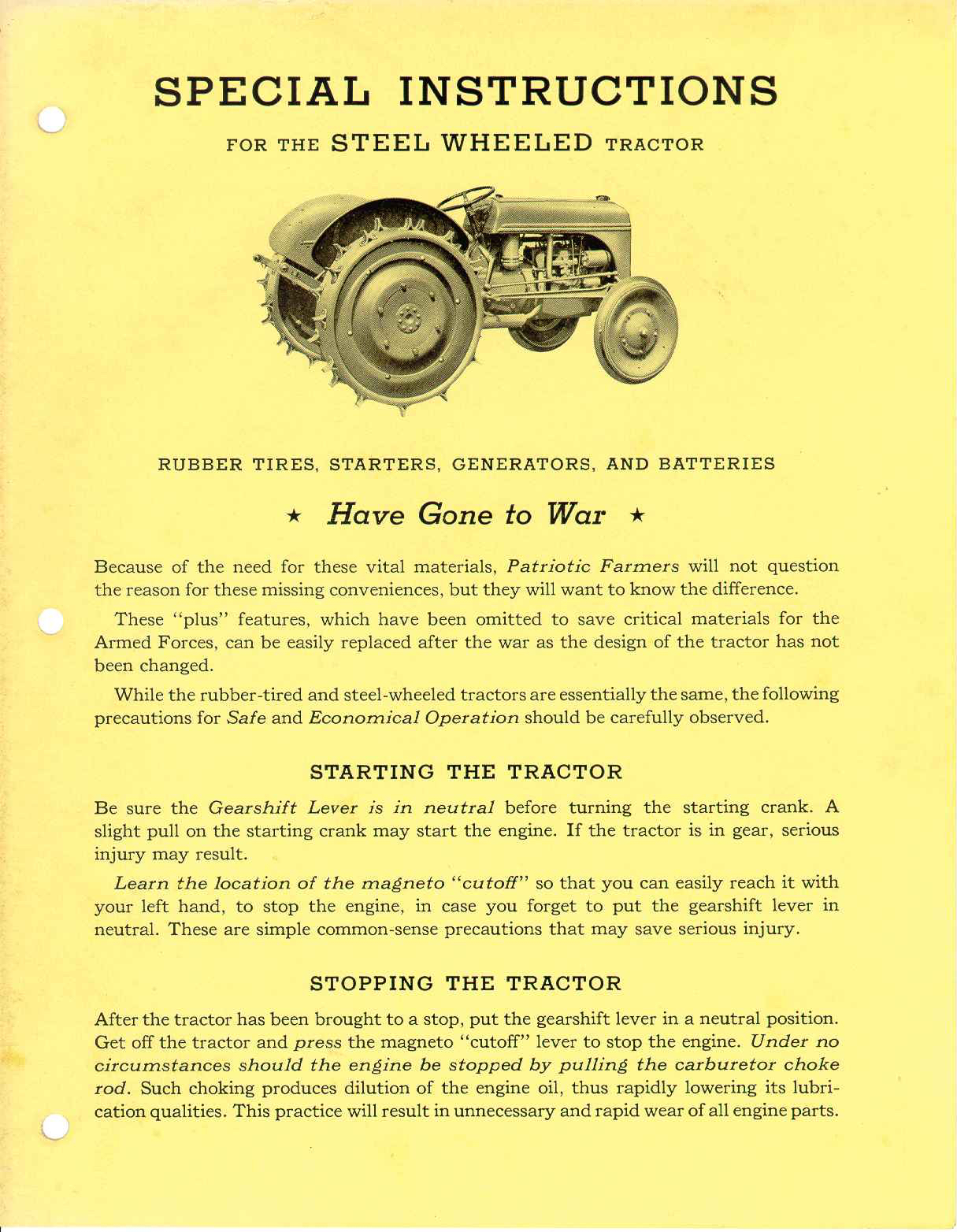 1942 Ford 2N Tractor – Commonwealth Air Training Plan Museum & RCAF ...